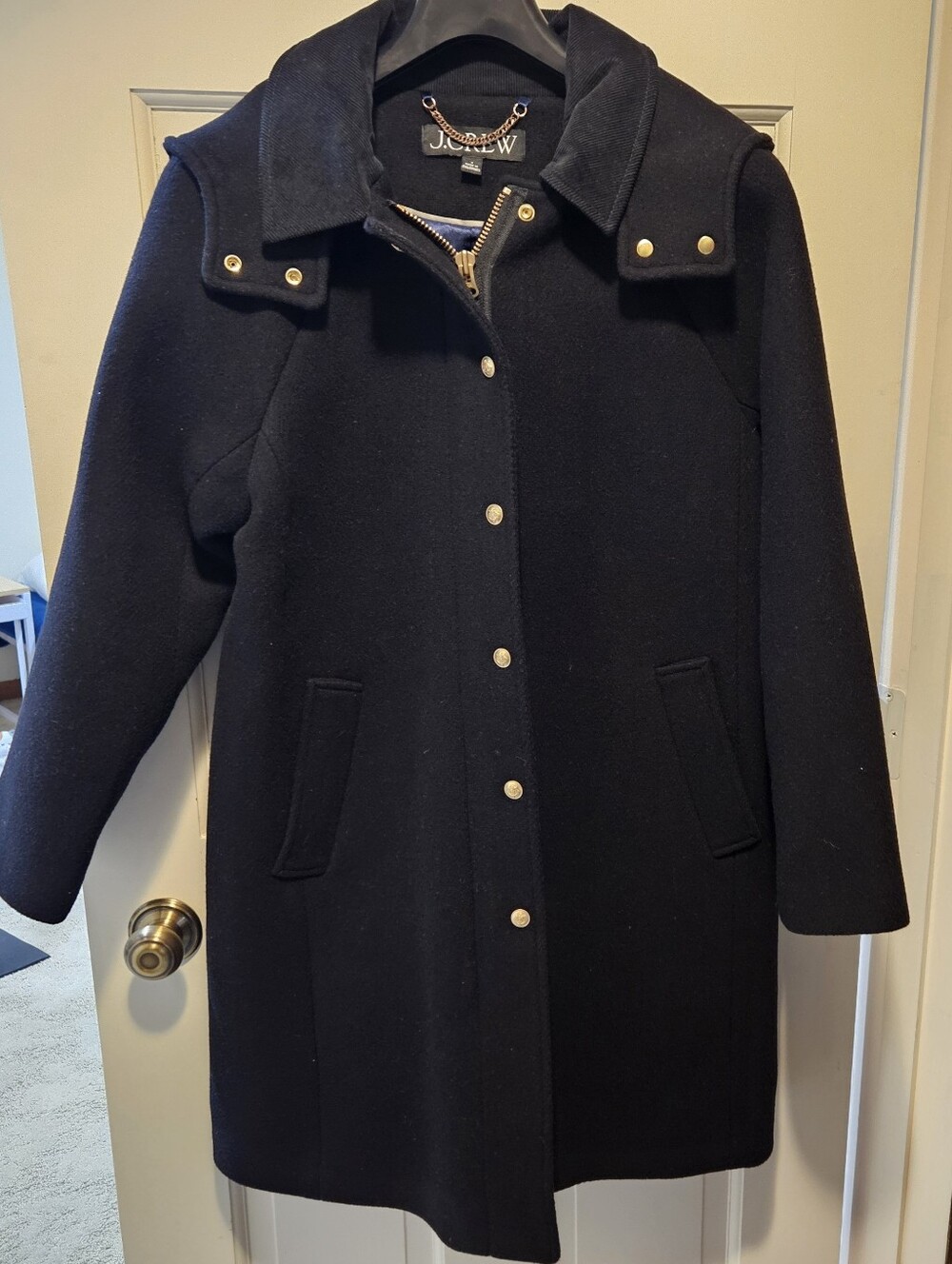 J. Crew Stowe parka in Italian stadium-cloth Black. - Picture 3 of 10